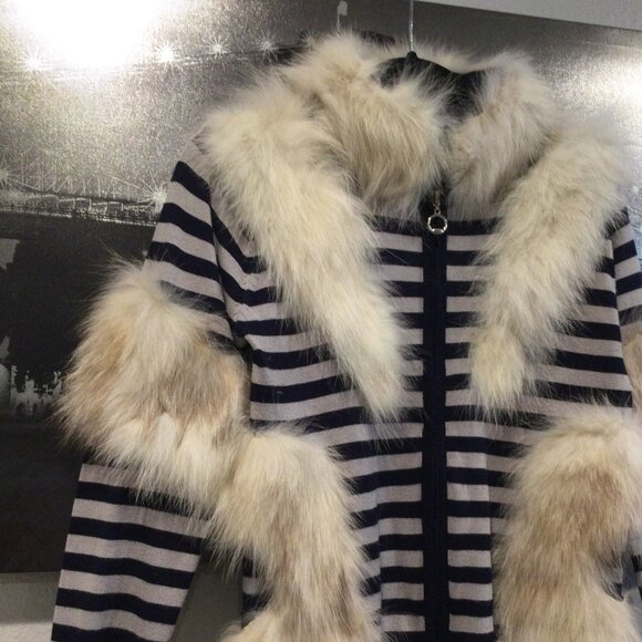 Weekend MaxMara Rabbit Fur Knit Cardigan SZ S - Picture 3 of 10